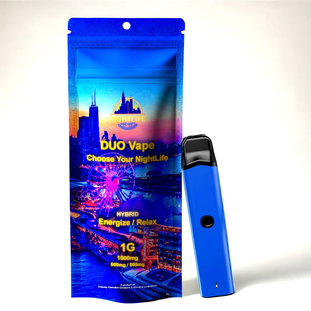 NightLife-Duo-Vape-Hybrid-1000mg-Mylar-Bag-Device-Mockup-1000x1000-01 NightLife Duo vape Mylar bag Hybrid packaging and vape
